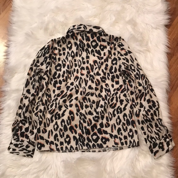 OC Order Plus Leopard Print Button Down sz Small - Picture 4 of 4